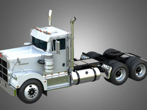 Semi Caminh&atilde;o 57P - Cabine Diurna Modelo 3D