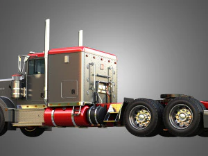 57P Semi Truck - Low Roof Sleeper Truck - Modified Version 3D Model
