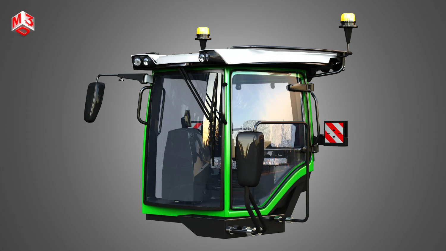 Fendt MT900-Cabin 3D Model .c4d .max .obj .3ds .fbx .stl .blend 