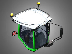 Fendt MT900-Cabin 3D Model