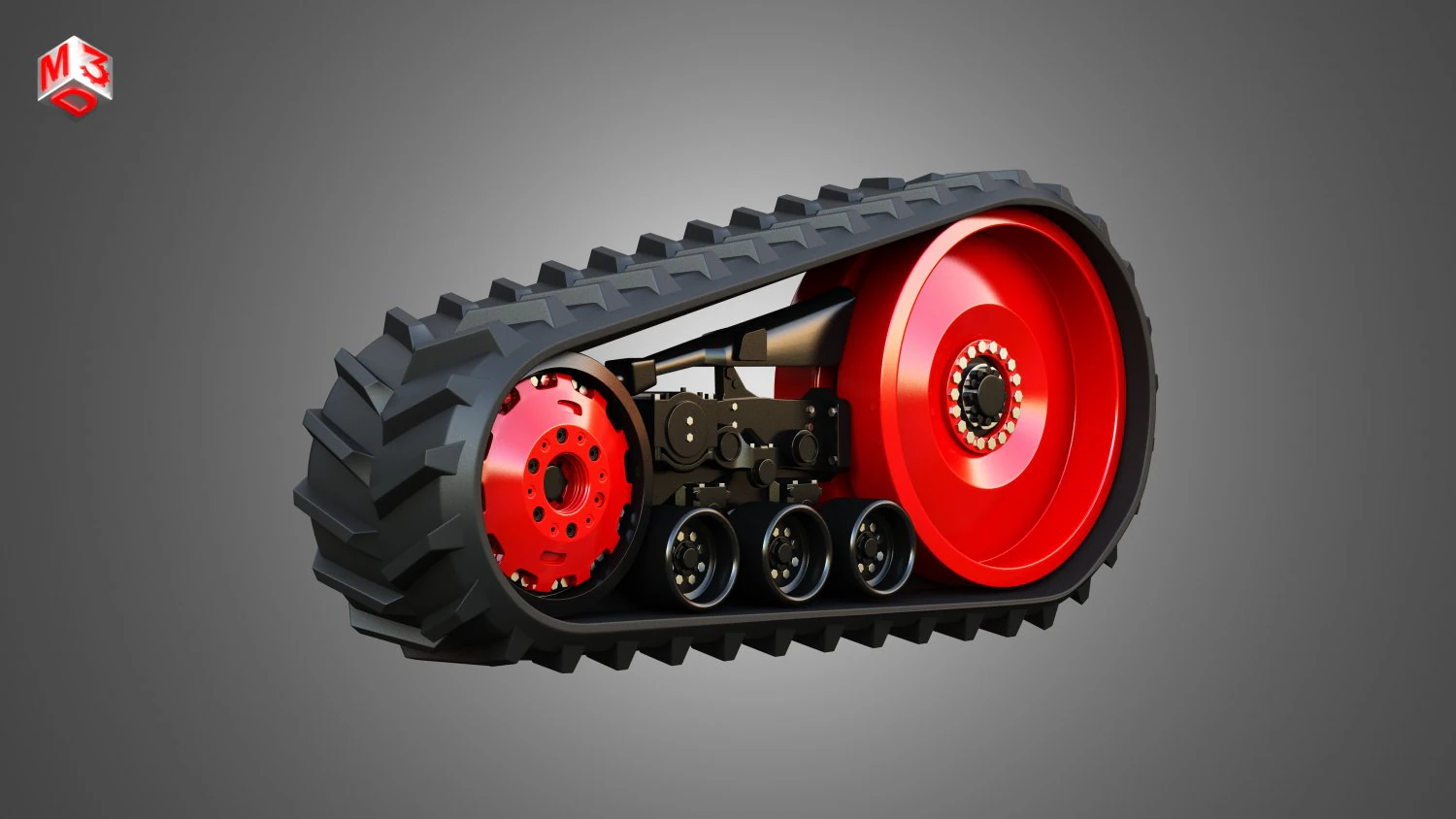 Fendt MT900 Crawlers 3D Model .c4d .max .obj .3ds .fbx .stl .blend