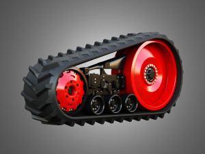Fendt MT900 Crawlers 3D Model
