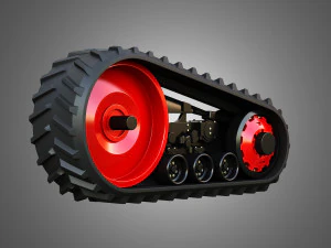 Fendt MT900 Crawlers 3D Model