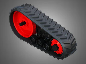 Fendt MT900 Crawlers 3D Model