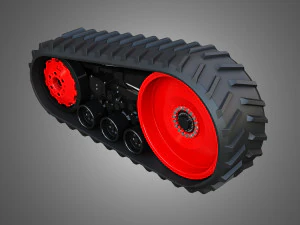 Fendt MT900 Crawlers 3D Model