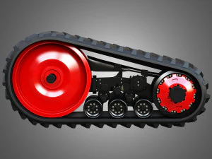 Fendt MT900 Crawlers 3D Model