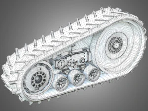 Fendt MT900 Crawlers 3D Model