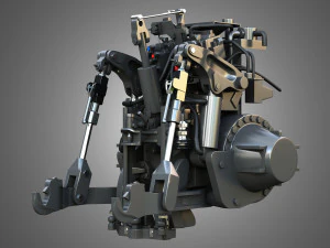 MT900-히치 시스템 3D 모델