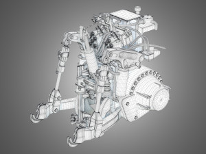 MT900-Hitch System 3D-Modell