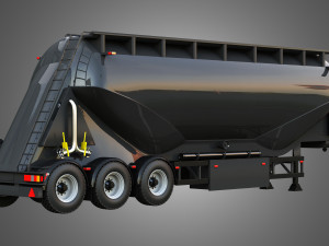Feldbinder Silo Trailer 3Dモデル