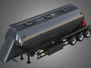 Feldbinder Silo Trailer 3Dモデル