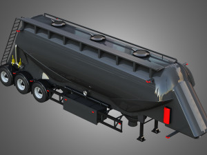 Feldbinder Silo Trailer 3Dモデル
