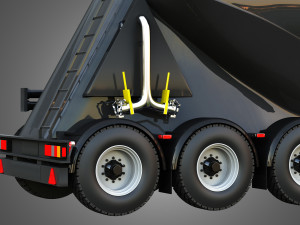 Feldbinder Silo Trailer 3Dモデル