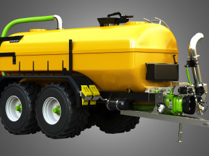 Zunhammer Manure Transport Trailer 3D 模型