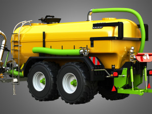 Zunhammer Manure Transport Trailer 3D 模型