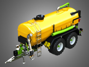 Zunhammer Manure Transport Trailer 3D 模型