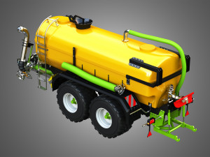 Zunhammer Manure Transport Trailer 3D 模型