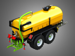 Zunhammer Manure Transport Trailer 3D 模型