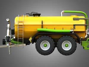 Zunhammer Manure Transport Trailer 3D 模型
