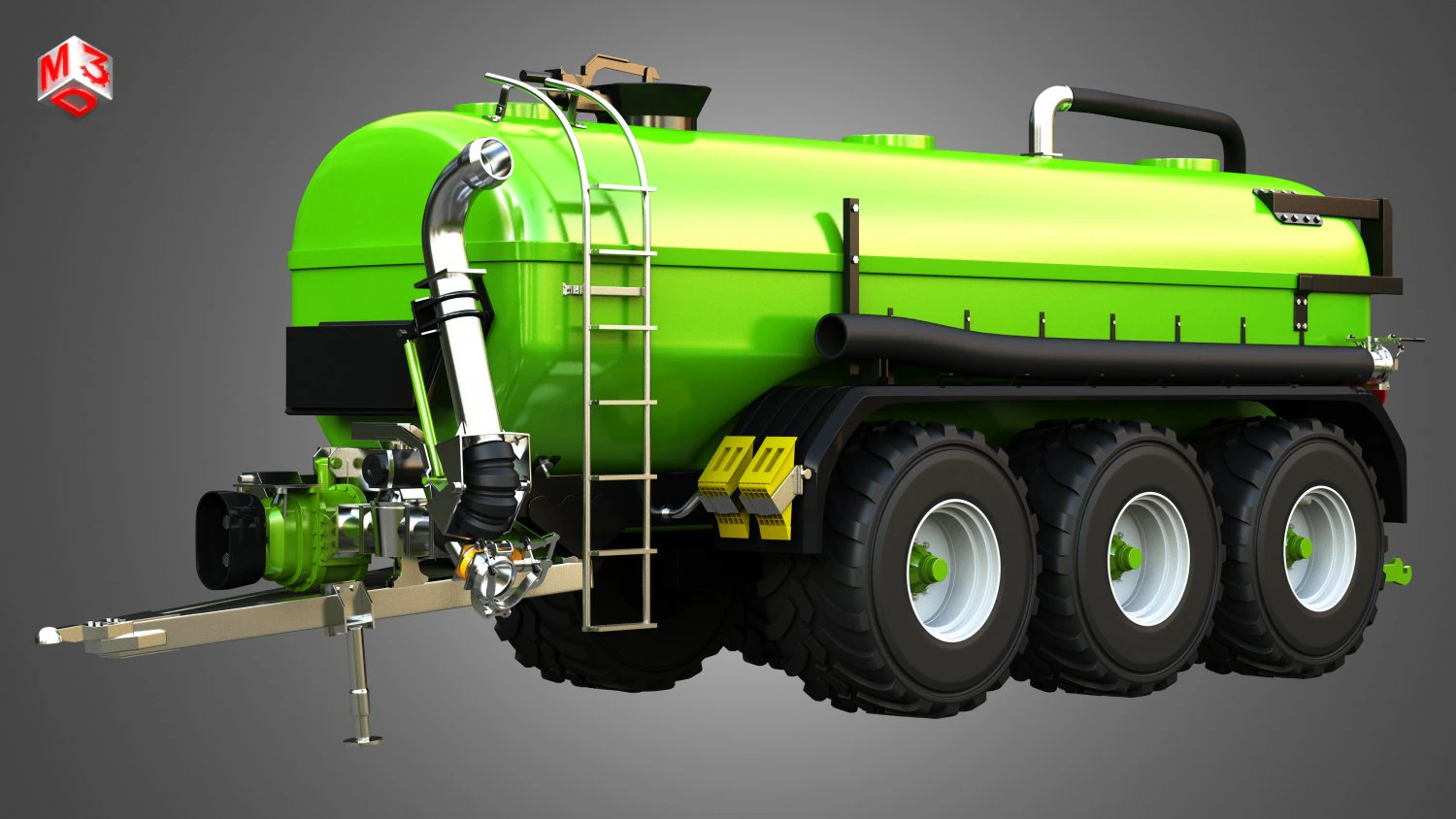 Zunhammer Trailer PRO FANT 3D Model .c4d .max .obj .3ds .fbx .stl .blend 