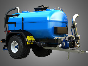 Zunhammer Liquid Manure Transport Trailer - Single Axle 3D 模型
