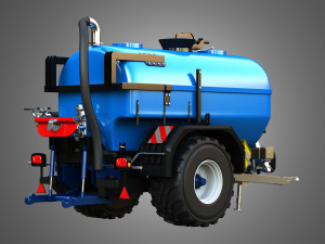 Zunhammer Liquid Manure Transport Trailer - Single Axle 3D 模型