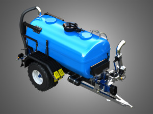 Zunhammer Liquid Manure Transport Trailer - Single Axle 3D 模型