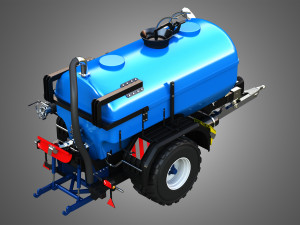 Zunhammer Liquid Manure Transport Trailer - Single Axle 3D 模型