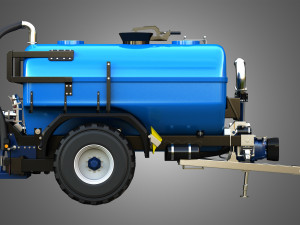 Zunhammer Liquid Manure Transport Trailer - Single Axle 3D 模型