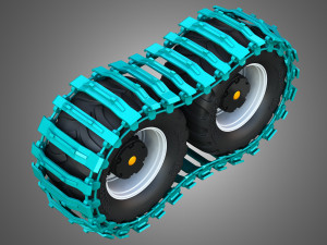 Tires with Tracks 3D Модель