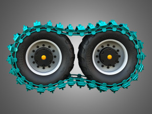Tires with Tracks 3D Модель