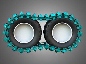 Tires with Tracks 3D Модель