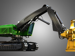 JD - 959MH Tracked Feller Buncher 3D मॉडल