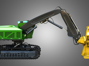 JD - 959MH Tracked Feller Buncher 3D मॉडल