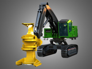 JD - 959MH Tracked Feller Buncher 3D मॉडल