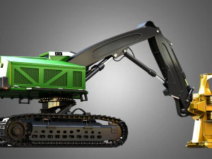 JD - 959MH Terlacak Feller Buncher Model 3D