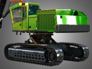 JD - 959MH Tracked Feller Buncher 3D मॉडल