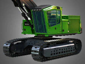 JD - 953MH Tracked Harvester 3D Model