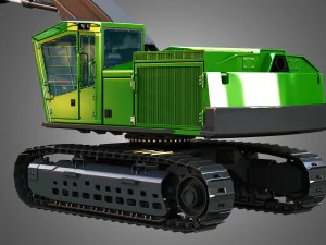 JD - 953MH Tracked Harvester 3D Model