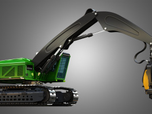 JD - 953MH Tracked Harvester 3D 모델