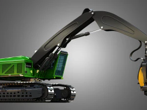 JD - 953MH Tracked Harvester 3D Model