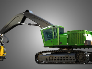 JD - 953MH Tracked Harvester 3D 모델
