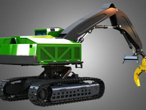 JD - 959MH Tracked Log Loader 3Dモデル