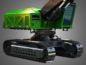 JD - 959MH Tracked Log Loader 3Dモデル