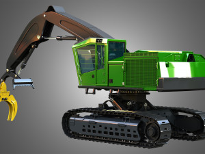 JD - 959MH Tracked Log Loader 3Dモデル
