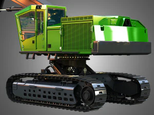 JD - 959MH Tracked Log Loader 3D Model