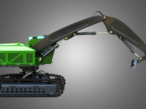 JD - 959MH Tracked Log Loader 3Dモデル
