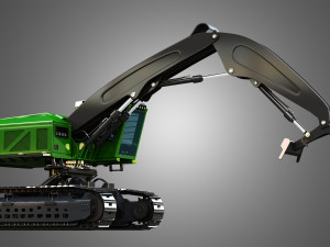 JD - 959MH Tracked Log Loader 3Dモデル