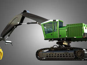 JD - 959MH Tracked Log Loader 3Dモデル