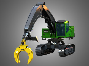 JD - 959MH Tracked Log Loader 3Dモデル